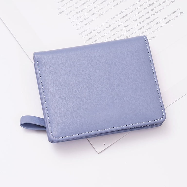 Zip ID Case Wallet Sall Leather Coin Purse Woen Sli RFID Credit Card Holder with Keychain - Credit Card Holder and Coin Purse price