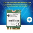thumbnail image 2 of Bluetooth 4.0 + 2.4g 5G Dual Band WIFI Wireless Mini NGFf M2 Card for Laptop, 2 of 14