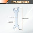 thumbnail image 2 of Uxcell 10pcs Double Open End Thin Wrench 13mm x 15mm Metric U-Shaped Spanner, 2 of 8
