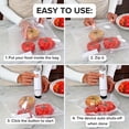 thumbnail image 4 of Automatic Portable Vacuum Sealing Machine with 5 Bags, USB- Food Saver, ABS Sealer for Freshness Preservation, Suitable for Fruits, Vegetables, Meats, Meal & -Term Food Storage, 4 of 11