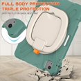 thumbnail image 4 of iPad Air4 2020/Air5 2022 Case iPad Pro11 Case 4th/ 3rd / 2nd Generation 360° Rotatable Stand Shoulder Strap Pencil Holder Heavy Duty Shockproof Silicone Protective Case, 4 of 8