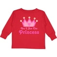 thumbnail image 3 of Inktastic Yes I Am the Princess Crown Girls Long Sleeve Toddler T-Shirt, 3 of 5