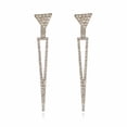 thumbnail image 1 of Personality Earrings Leaves Beautiful Diamond Earrings Irregular Mesh, 1 of 9