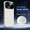 White, variant on ELEHOLD Magnetic Cooling Leather Case for iPhone 17 Pro Max, Ultra-Thin PC + Leather Hybrid Precision Camera Protection Heat Dissipation Mag-Safe Compatible Shockproof Case,Black