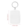 thumbnail image 6 of Alvinma 100pcs Photo Keyrings, Transparent Picture Insert Keychains, 6 of 7