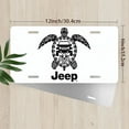 thumbnail image 2 of License Plate, Jeep Turtle Logo Decorative Front,Personalized Stainless Steel License Plate Cover For Men Women,12.2" X 6.2", 2 of 6