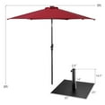 thumbnail image 2 of Costway 9ft Market Patio Umbrella w/Solar Lights & 40 LBS Steel Umbrella Stand, 2 of 8