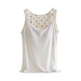 thumbnail image 3 of Noric Maternity Modal Tank Tops Adjustable Strap Nursing Removable Pads Scoop Neck Breastfeeding Camisoles Stretch Loose Fit for Pregnancy, 3 of 9