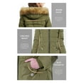 thumbnail image 5 of Orolay Womens Quilted Down Jacket Warm Winter Down Parka with Hood Outerwear Coats Green L, 5 of 5