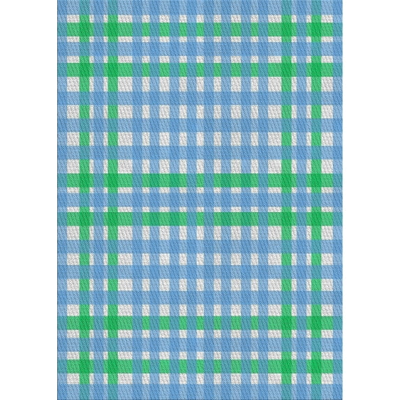 Ahgly Company Machine Washable Indoor Rectangle Transitional Blue Ivy Blue Area Rugs, 5' x 8'