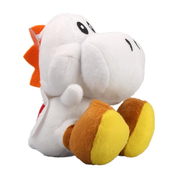 uiuoutoy White Yoshi Plush Toy Stuffed Animal Doll 6"