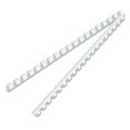thumbnail image 3 of Fellowes Mfg Co. 52371 3/8 in. Diameter 55 Sheet Capacity Plastic Comb Bindings - White (100/Pack), 3 of 5