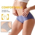 thumbnail image 6 of 3 Pack Womens Cotton Underwear High Waisted No Muffin Top Full Briefs Soft Stretch Breathable Ladies Panties for Women, 6 of 6