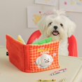 thumbnail image 4 of Juguete para perros Salvador dispensador de golosinas chillona rompecabezas IQ pelota interactiva rojo, 4 of 10