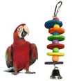 thumbnail image 3 of Flmtop Pet Bird Parrot Ball Bell Climbing Grinding Paw Haning Cage Decor Chewing Toy Multicolor, 3 of 7