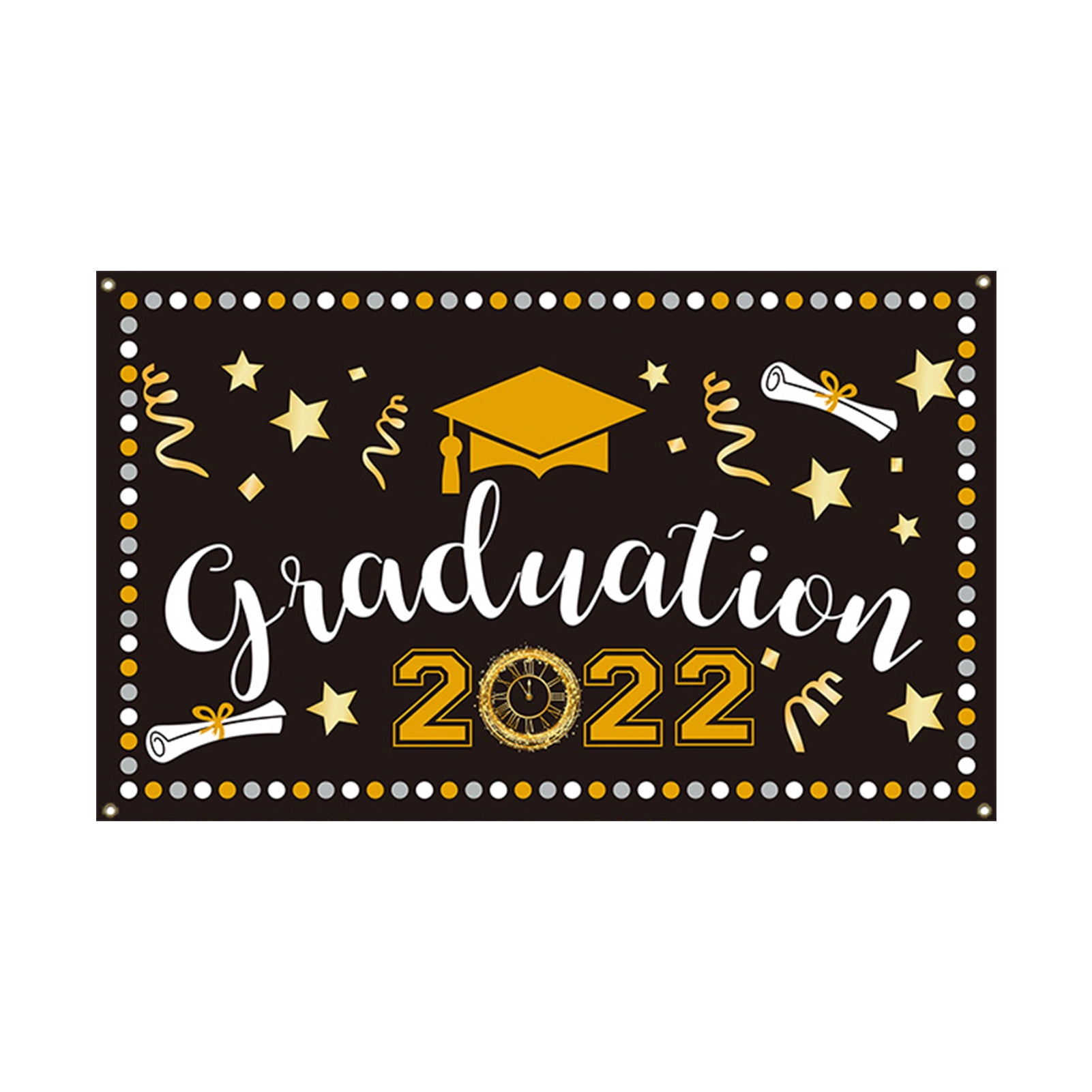 Grad Part Large Fabric Backdrop Banner 71''x40'' Graduation Decorations 2021 