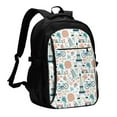 thumbnail image 1 of Balery Eiffel Tower Mochila con carga USB para hombre y mujer - Mochila impermeable y antirrobo para portátil con puerto USB para viajes, trabajo, estudios y universidad, 1 of 7