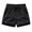 Black, variant on Men's Running Athletic Shorts Quick Dry Nylon Basketball Shorts Drawstring Waist with 2 Zipper Pockets