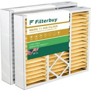 Filterbuy 19x20x5 MERV 11 Pleated HVAC AC Furnace Air Filters for Bryant/Carrier FILXXFNC0021, Day & Night, and Payne (2-Pack)