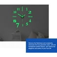 thumbnail image 6 of JOGZMZ DIY Wall Clock Silent Non-Ticking, Frameless Analog Clock Modern Style Battery Operated Wall Clock for Living Room, Bedroom Indoor Use, 6 of 7