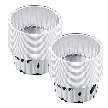 

Huaai Bakeware 60Pcs Reusable Round Aluminum Foil Cups Aluminum Foil For Air Fryer BF