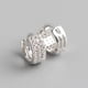thumbnail image 4 of Guardurnaity 1 par de pendientes de moda exquisitos redondos anchos tres filas circón oreja anillo femenino aro pendiente joyería accesorios Ropa, zapatos y accesorios Miscelánea Oro blanco, 4 of 6