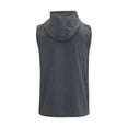 thumbnail image 6 of YLSDY Fashion Men's Sleeveless Hooded Tank Tops Cotton Muscle Gym Athletic Workout Tanks Heavy Soft Gym T-Shirts for Sports Dark Gray M, 6 of 8