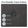 thumbnail image 5 of Sifurni Queen Fabric Upholstered Platform Bed Frame with Adjustable Diamond-Tufted Headboard, Dark Gray, 5 of 9