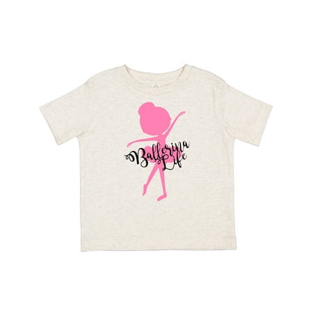 

Inktastic Ballerina Life Pink Dancer Silhouette Gift Toddler Boy or Toddler Girl T-Shirt