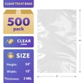 thumbnail image 2 of Clear Packing Bags, 2 Mil Poly Mailers with Open Top, 500 Count, 15 x 24 in, 2 of 6