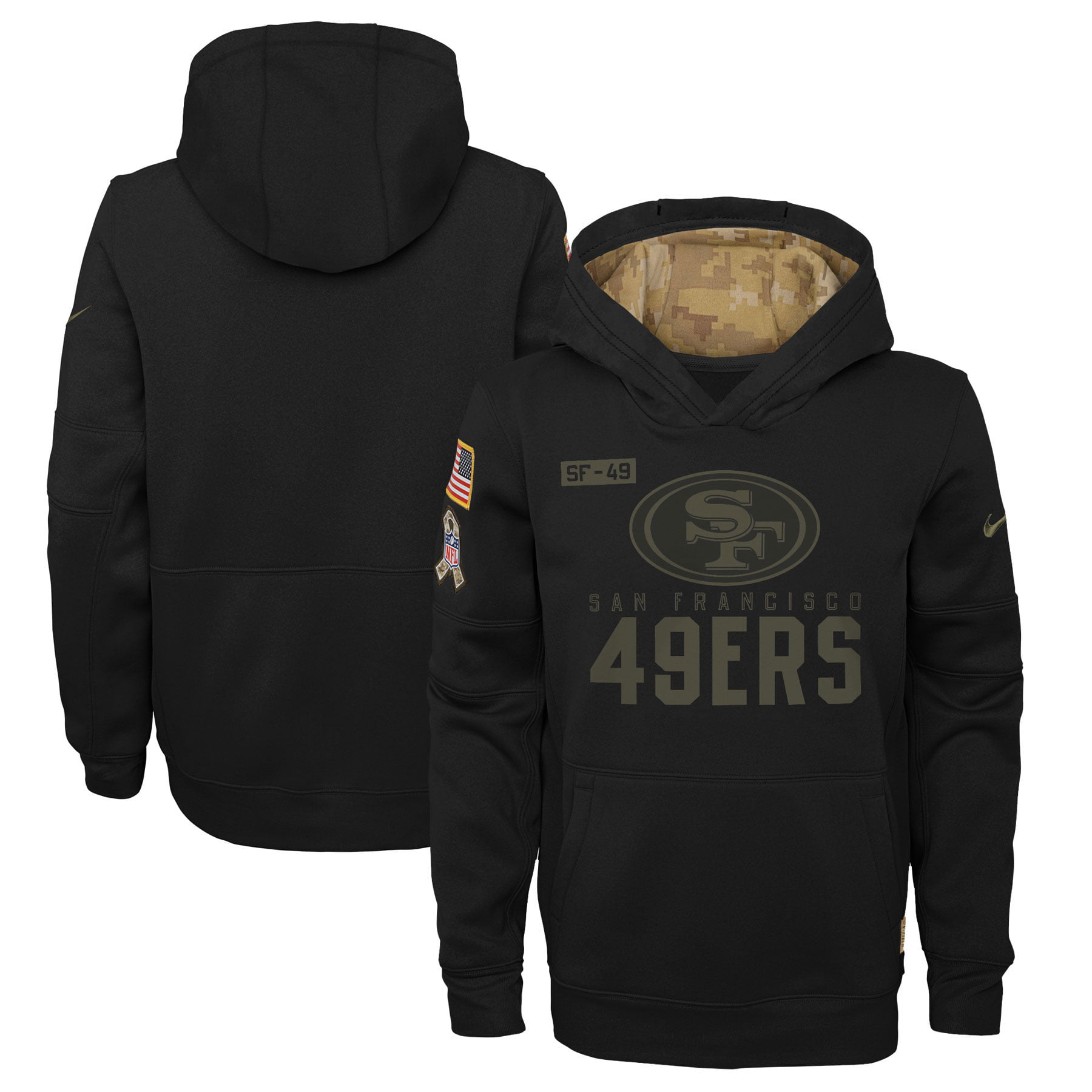 49ers hoodie salute to service