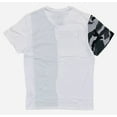 thumbnail image 2 of Ecko Unltd Men's V-Neck T-Shirt Stitched Colorblock Camo/Solid Pocket Tee (Medium, White), 2 of 3