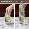 thumbnail image 6 of 6 Pcs Pioneer Flower Floral Print Pattern Kitchen Towels, Funny Microfiber Dish Towel Set, 18" X 26" Tea Towels, 6 of 6