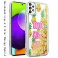 thumbnail image 2 of Kaleidio Case For Samsung Galaxy A52 5G [Quicksand Image] Hybrid Impact [Liquid Glitter] Protector Skin Cover [Good Vibes Only], 2 of 3