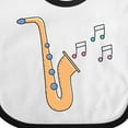thumbnail image 4 of Inktastic Saxophone Player Music Girls Baby Bib, 4 of 4