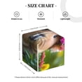 thumbnail image 4 of Yiaed Flower Crown Guinea Pig Print Tissue Box Cover, PU Leather Decorative Organizer for Tabletop, Bathroom, Car, Office Creative Decorative, 4 of 7