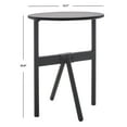 thumbnail image 3 of SAFAVIEH Gio Modern Black Round Epoxy Finish End Table (15.7 in. W x 15.7 in. D x 22 in. H), 3 of 9