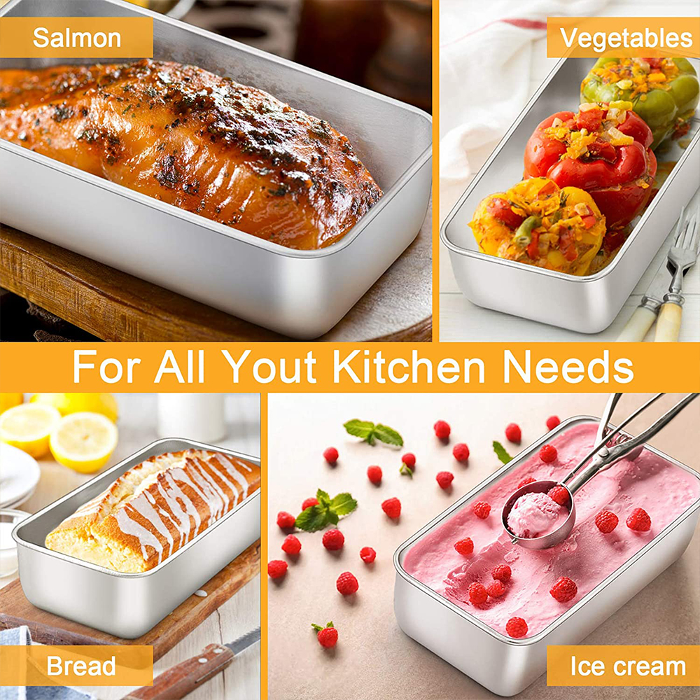 VeSteel 9x5 Inch Loaf Pan Set of 3 photo 3