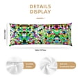 thumbnail image 2 of Colorful Tie Dye Stained Glass Body Pillow Cover Body Pillow Cases with Zipper Soft Breathable Smooth Skin Friendly Long Pillow Case 20x5 inches, 1Pcs, 2 of 5