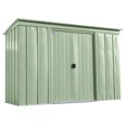 thumbnail image 1 of Arrow Classic Steel Storage Shed, 10x4, Vert sauge, 1 of 8
