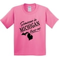 thumbnail image 3 of Inktastic Someone in Michigan Loves Me Youth T-Shirt, 3 of 5