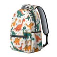 thumbnail image 2 of Cute Dinosaur Pattern Backpack for School,Cute School Bag,Schoolbag with Adjustable Shoulder Straps & Padded Back,15.3"x11"x7.1".﻿, 2 of 6