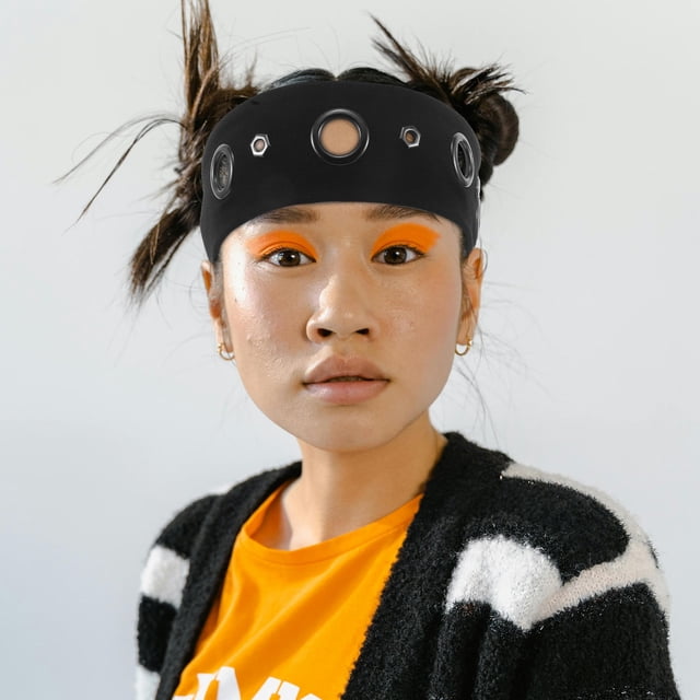 OHOIOLLA Headband Elástica Punk Estilo Hollow Retro Para Uso En Conciertos Y