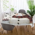 thumbnail image 6 of BZSMCE Square Tablecloth Snowman with The Words Pattern Tableclothes, 6 of 9