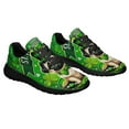 thumbnail image 6 of Pug Dog Happy St Patrick's Day Shoes Sneakers Black Size 5, 6 of 7