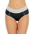 thumbnail image 2 of Womens' Comfort Cotton Briefs Firm Tummy Control Underwear Panty High Waist Cotton Boyshorts 4-Pack, 2 of 7