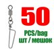 thumbnail image 3 of DNDYUJU-rodamiento giratorio de pesca, 50 Uds., anillo sólido giratorio, broche de enclavamiento para señuelo para anzuelo, conector de pesca, accesorios para aparejos, 3 of 5