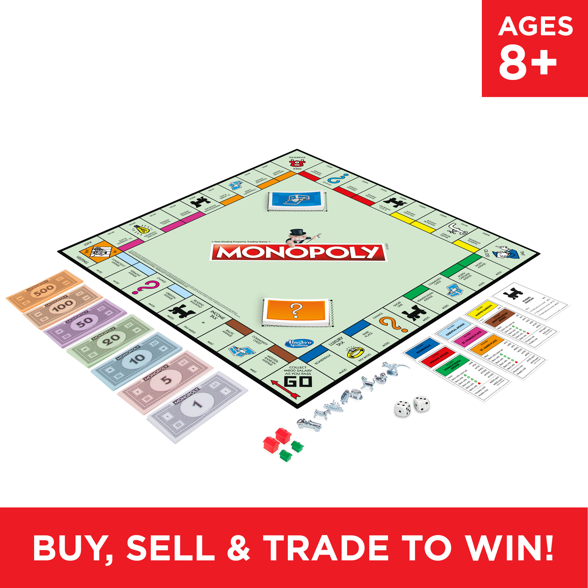 Monopoly Classic Board Game for Kids and Family Ages 8 and Up, 2-6 Players - image 10 of 14