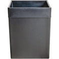 thumbnail image 2 of Classic Black Leather Square Waste Basket, 2 of 4