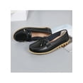 thumbnail image 4 of Frontwalk Women Loafers Slip On Moccasins Bow Nursing Shoes Walking Lightweight Boat Shoe Womens Comfort Flats Black 10.5, 4 of 6
